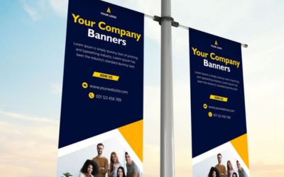 Promotional banners, posters and signage artwork