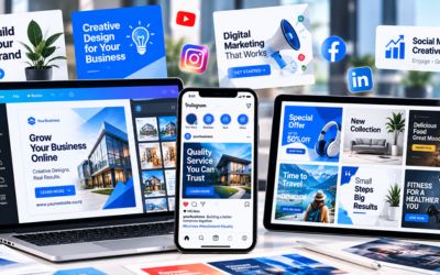 Social media posts and digital marketing creatives
