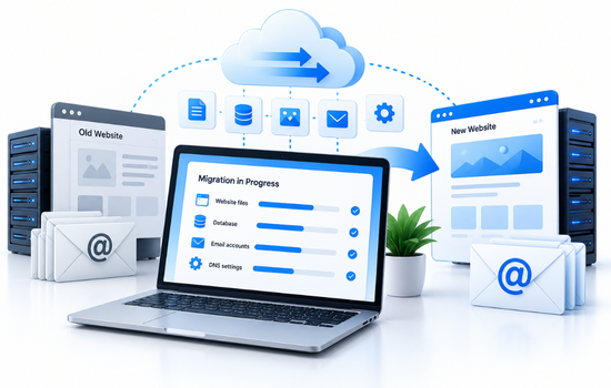 Website and business email migration services